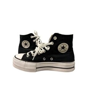 Converse Chuck Taylor All Star Platform High Top Sneakers Womens 5.5 Black White